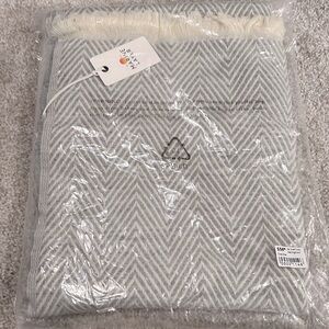 NWT Marine Layer Grey Herringbone scarf